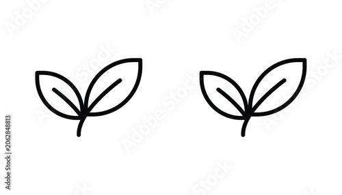 Bild auf Leinwand Vegan icon