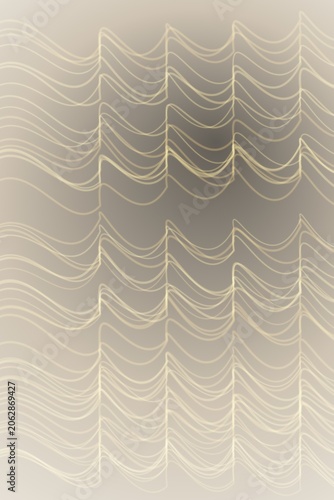 Abstract wavy line seamless pattern on beige background