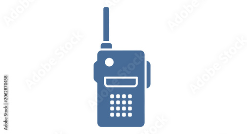 Εκτύπωση καμβά Simple blue mobile phone device.