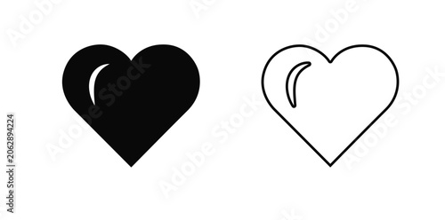 Heart icon, Heart Logo, Heart vector illustration