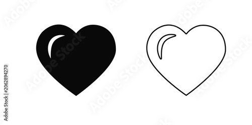 Heart icon, Heart Logo, Heart vector illustration