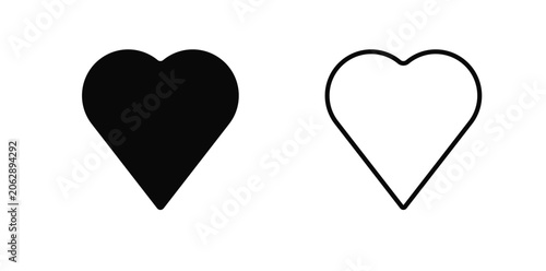 Heart icon, Heart Logo, Heart vector illustration