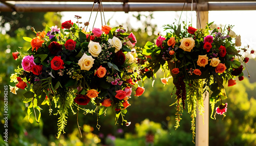 Hanging floral display