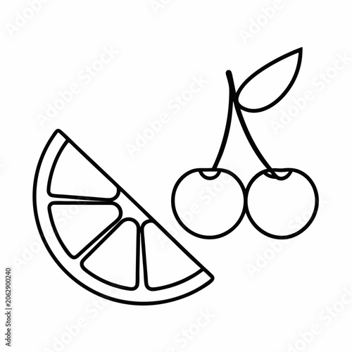 Sweet & Sour Vector Line Art
