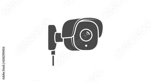 Photos Security camera with white outline.