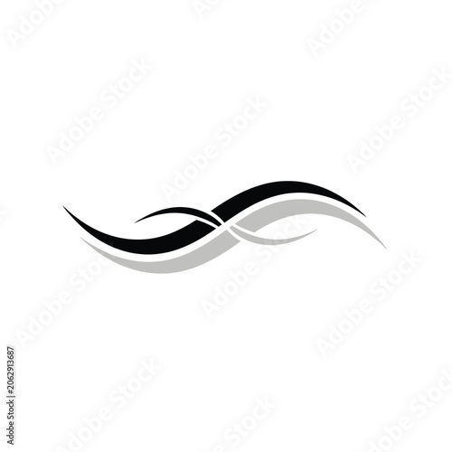 Black and white wave design 1.