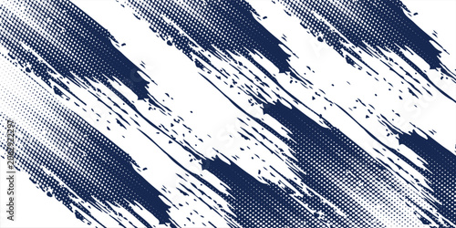 Fotografija Abstract halftone wave dots background