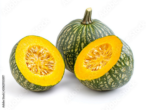 pumpkin vegetable isolated on white background
