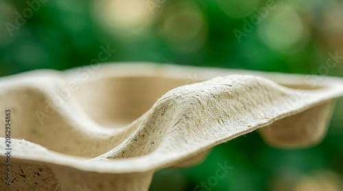 World Environment Day biodegradable packaging texture with premium green bokeh, circular sustainability concept and eco friendly commercial stock photography background