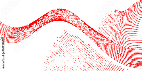 Cuadro en lienzo Abstract red and white romantic holiday background with hearts and festive valen