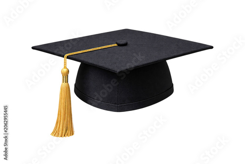 Black graduation cap with png transparent