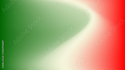 Modern dynamic wave background with vibrant red, white, and green transition.