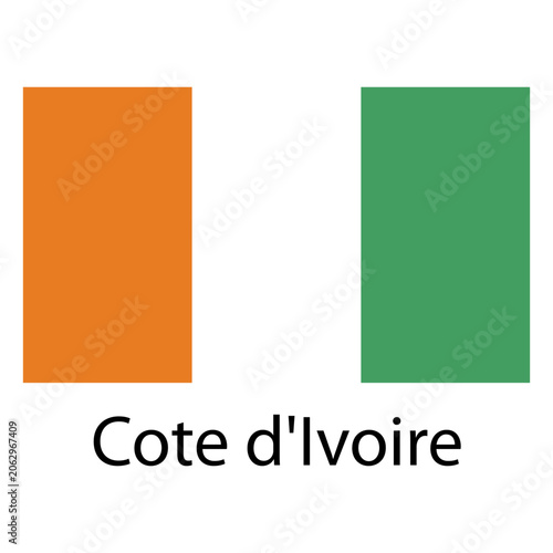 Cote d'ivoire national flag