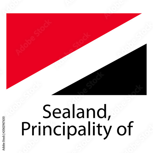 Sealand principality of national flag