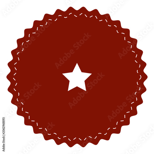 Red starry emblem