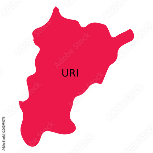 Принти на полотні Uri canton map