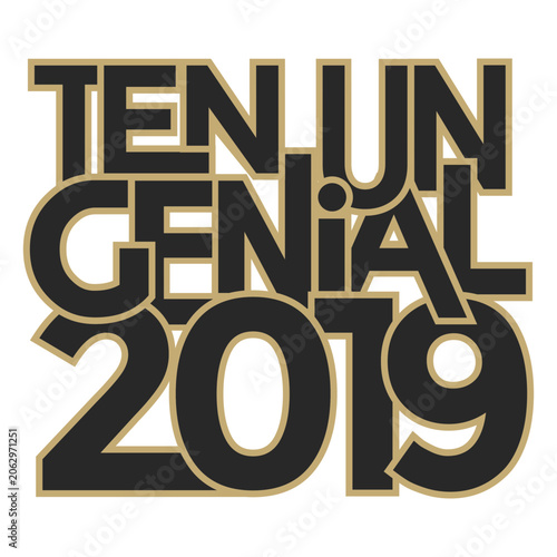 Ten un genial 2019 lettering message