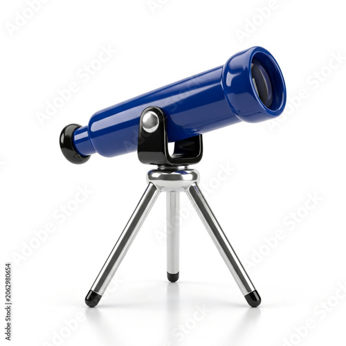 Shiny blue optical tube stands out on this chunky toy style science tool