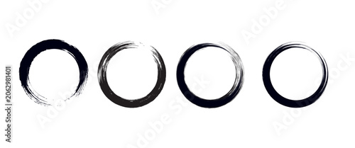 Photos Japanese round brushstrokes
