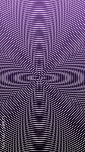 Abstract concentric wave pattern on purple gradient