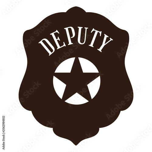 Fotografi Police badge cut out deputy