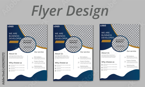 Modern Corporate Business Flyer Template Design
