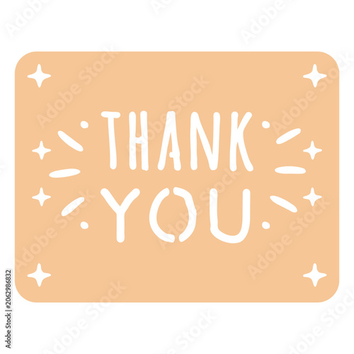 Obraz na płótnie Thank you quote cut out