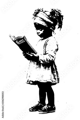 girl reading book