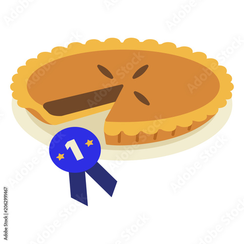 Quadro su tela Pumpkin pie first place
