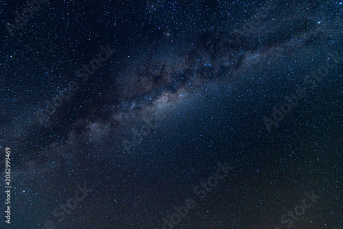 Obraz na płótnie Milky Way galaxy over dark night sky in Chile