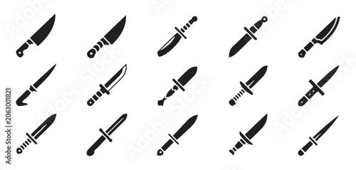 Photos Modern and vintage knives, suitable for survival, tactical, and everyday carry