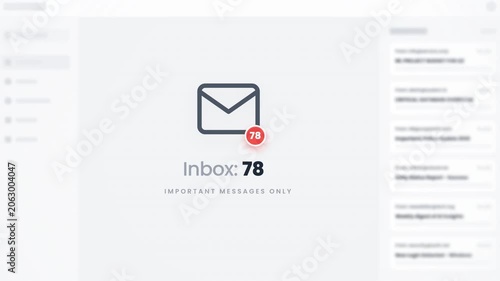 Email Inbox Notification Counter Increasing Rapidly