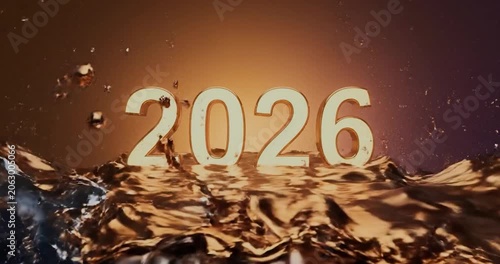 New Year Transition from 2025 to 2026.