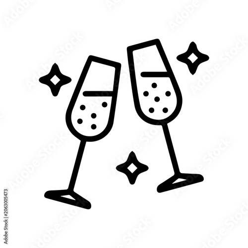 Two Cheers Champagne Glasses