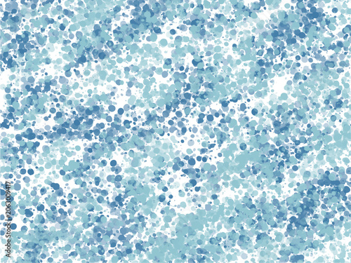 Blue Abstract Polka Dot Background, Watercolor Bubble Pattern Texture with Soft Decorative Design