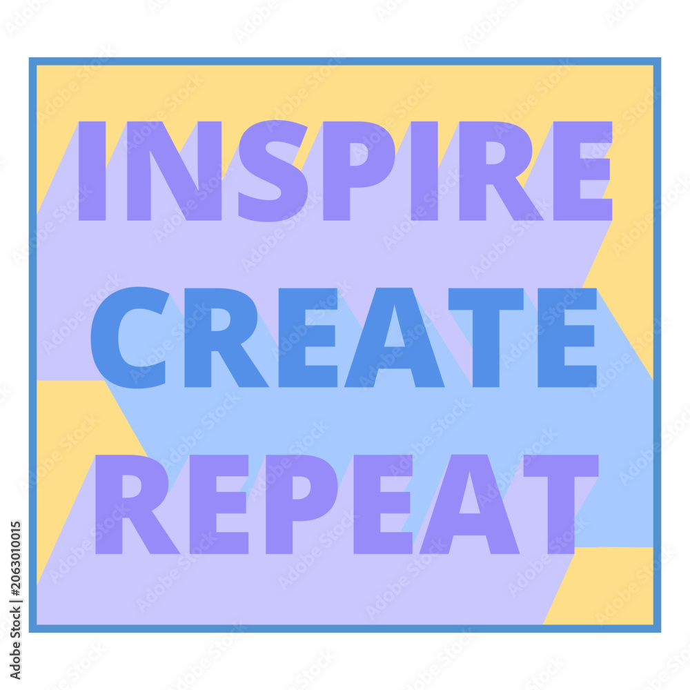 Fototapeta premium Inspire artist quote