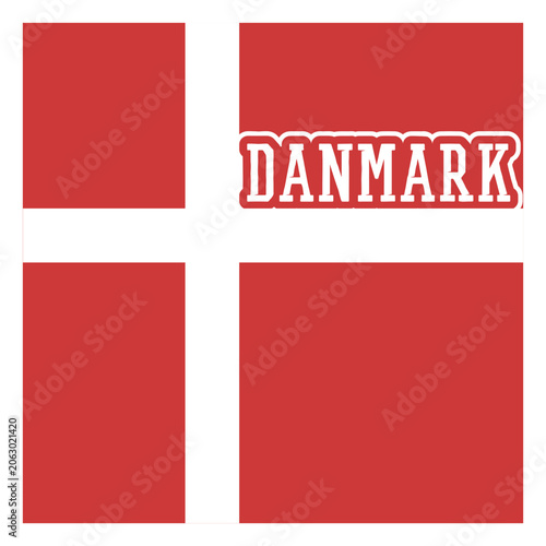 Vászonkép Denmark soccer team sticker