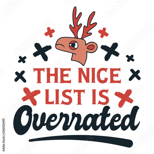 Quadro em tela The nice list is overrated
