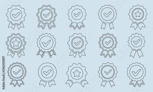 Elegant Monochrome Floral Ornaments and Decorative Frames in Line Art Style