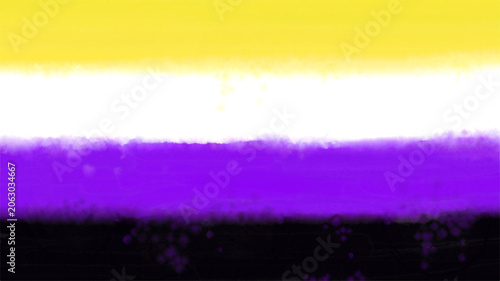 abstract watercolor non binary flag colorful background