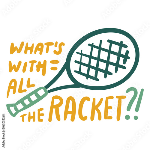 Cuadro en lienzo What's with all the racket?