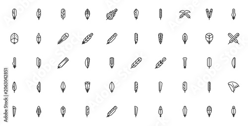 Foto Feathers icon set