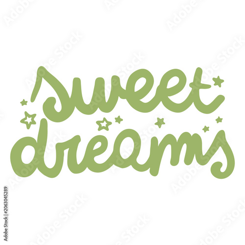 Konstfotografi Whimsical sweet dreams text design