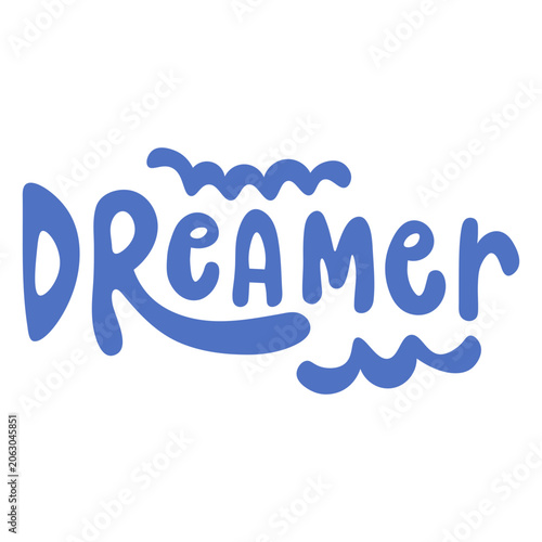 Obraz na plátně Playful dreamer quote design