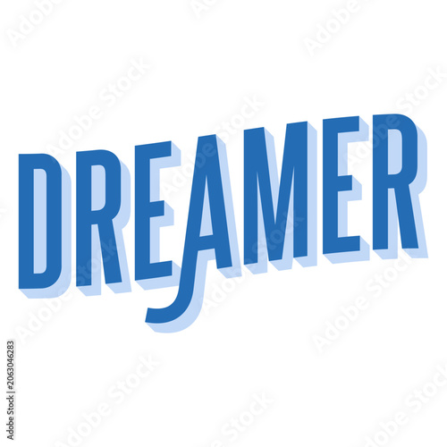 Obraz na plátně Stylish dreamer typography design