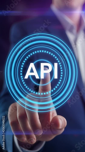 Api Developer Interacts with Virtual Programming Interface