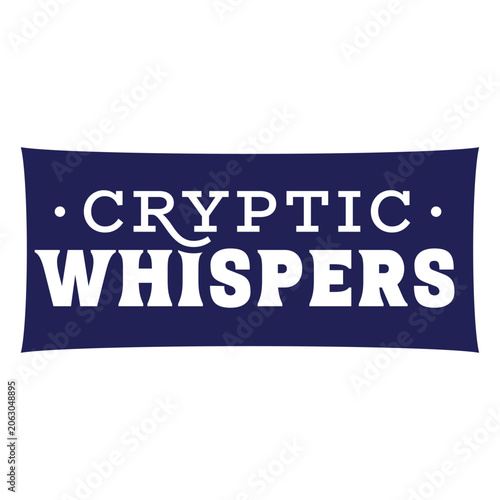 Obraz na plátně Mystical text design featuring cryptic whispers