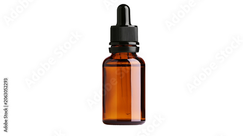 Quadro su tela Amber glass dropper bottle with dark liquid