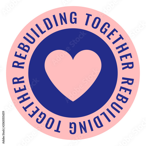 Photography Heartwarming rebuilding together design