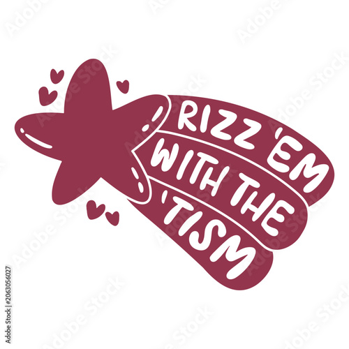 Playful star design with catchy phrase